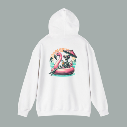 Skeleton Flamingo Graphic Hoodie, Unisex Sweatshirt