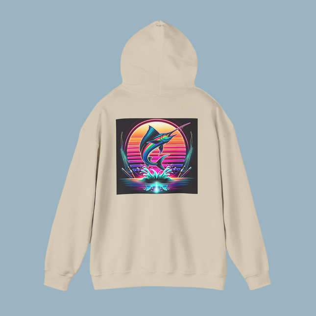 Graphic Marlin Hoodie, Unisex Sweatshirt
