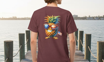 Patriotic Pineapple Unisex oversized t-shirt