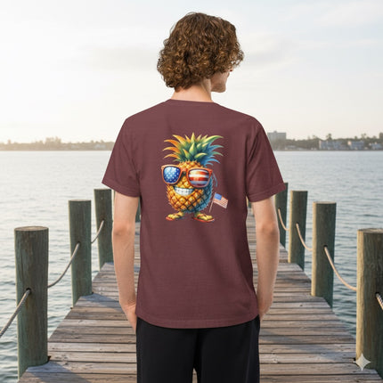 Patriotic Pineapple Unisex oversized t-shirt