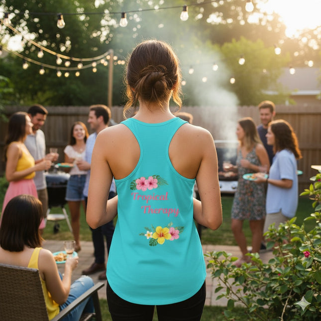 Tropical Therapy Women's Racerback Tank
