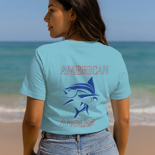 American Angler Tuna Graphic Woman's Fishing Tee