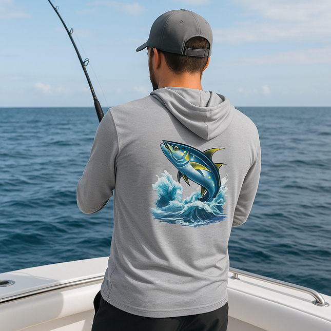 Tuna Inspired Unisex Hooded Long Sleeve Tee